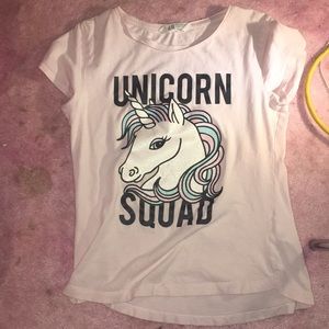H&M kids unicorn shirt